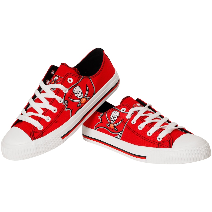 Women's Tampa Bay Buccaneers Repeat Print Low Top Sneakers 002 Women's Tampa Bay Buccaneers Repeat Print Low Top Sneakers 002